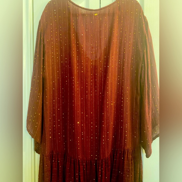 PilyQ PQ Swim Angelica Sequined Tunic Burgundy Sangria NEW NWT SZ M/L - Picture 10 of 11